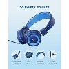 iClever Kids Headphones with Cord, 85/94dB Safe Volume Tech, Bending Resistance Durable, Foldable, Stereo Sound 3.5mm Jack Wired Headphones for Kids - 4 of 4