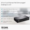 D-Link 8-Port Fast Ethernet PoE Unmanaged Switch 4 PoE Ports, 58W PoE Budget (DES-1008PA) - 2 of 4