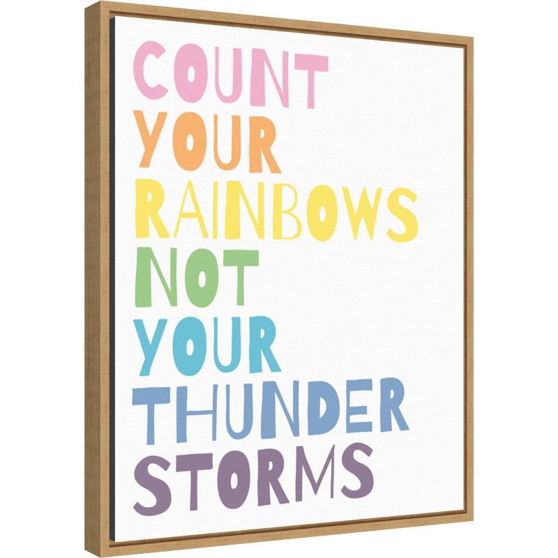16&#34; x 20&#34; Count Your Rainbows by Wild Apple Portfolio Framed Wall Canvas - Amanti Art, 3 of 9