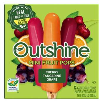 Outshine Cherry/Tangerine/Grape Frozen Fruit Bars - 18oz/12ct
