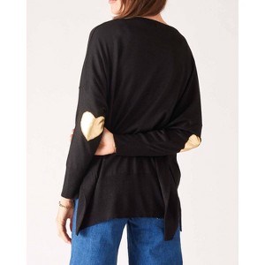 Women's Amour Sweater with Heart Patch - MERSEA - 1 of 1