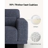 65 inch living room sofa, 3-seater sofa with wide armrests and deep seats, comfortable 3-layer sofa, sofa with detachable and washable lid - 2 of 4