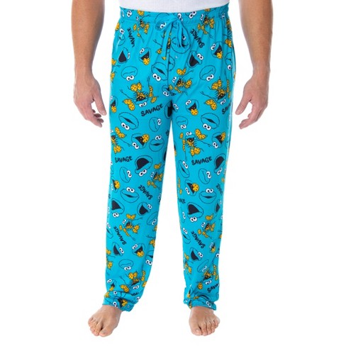 Sesame Street Men's Cookie Monster Savage Sleep Lounge Pajama Pants (xl ...