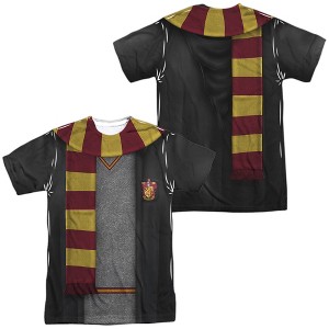 Men's Harry Potter Gryffindor Block Scarf Short Sleeve Costume T-Shirt - 1 of 4