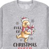 Men's - Winnie the Pooh - Full of Christmas Cheer Graphic Fleece Sweatshirt - 2 of 4
