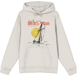 Amalfi Coast Beach Club Adult Long Sleeve Hoodie - 1 of 2