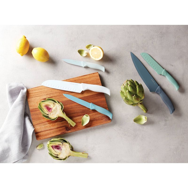 Oneida 12pc Stainless Steel Soft Grip Nonstick Kitchen Knife Set, 2 of 3