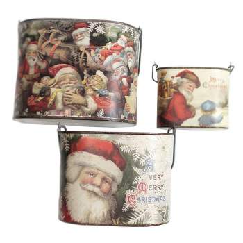 Christmas Merry Christmas Buckets Primitives By Kathy  -