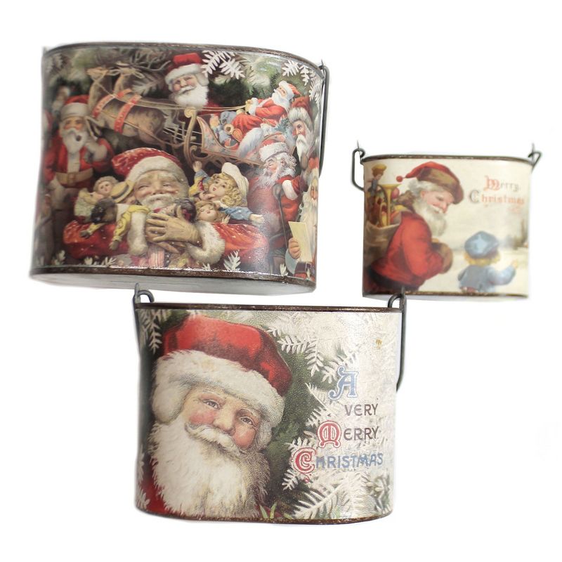 Christmas Merry Christmas Buckets Primitives By Kathy  -, 1 of 4