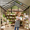 Outdoor Greenhouse - Polycarbonate Greenhouse with Roof Vent, Lockable Door, and Aluminum Frame for Your Garden - 3 of 4