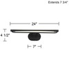 Possini Euro Design Possini Euro Oswin 24" Wide Black LED Picture Light - 4 of 4