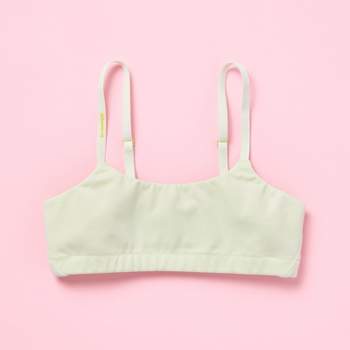 Girls' Best Triangle Cotton Starter Bra With Soft Cotton Fabric, Adjustable  Straps By Yellowberry - Beige, X Large : Target
