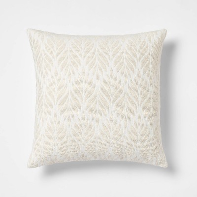 Oversized Textural Woven Lumbar Throw Pillow Cream - Threshold™