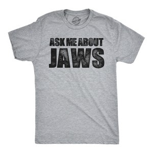 Toddler Ask Me About Jaws T Shirt Funny Shark Movie Flip Up Tee For Kids - Crazy Dog Toddler T Shirt - 1 of 4