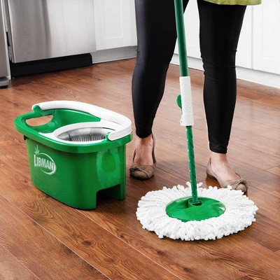  MASTERTOP Easy Wring Spin Mop & Bucket System -360 Spin Mop &  Bucket Floor Cleaning, Stainless Steel Mop Bucket with Wringer Set, 4  Microfiber Replacement Head Refills : Health & Household