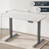 NicBex 55.12 Inch Electric Standing Desk,Adjustable Height Home Office Desk with Two-Piece Tabletop for Bedroom,Living Study Room,White - 3 of 4
