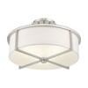 Livex Lighting Wesley 3 - Light Semi-Flush Mount in  Brushed Nickel - 4 of 4