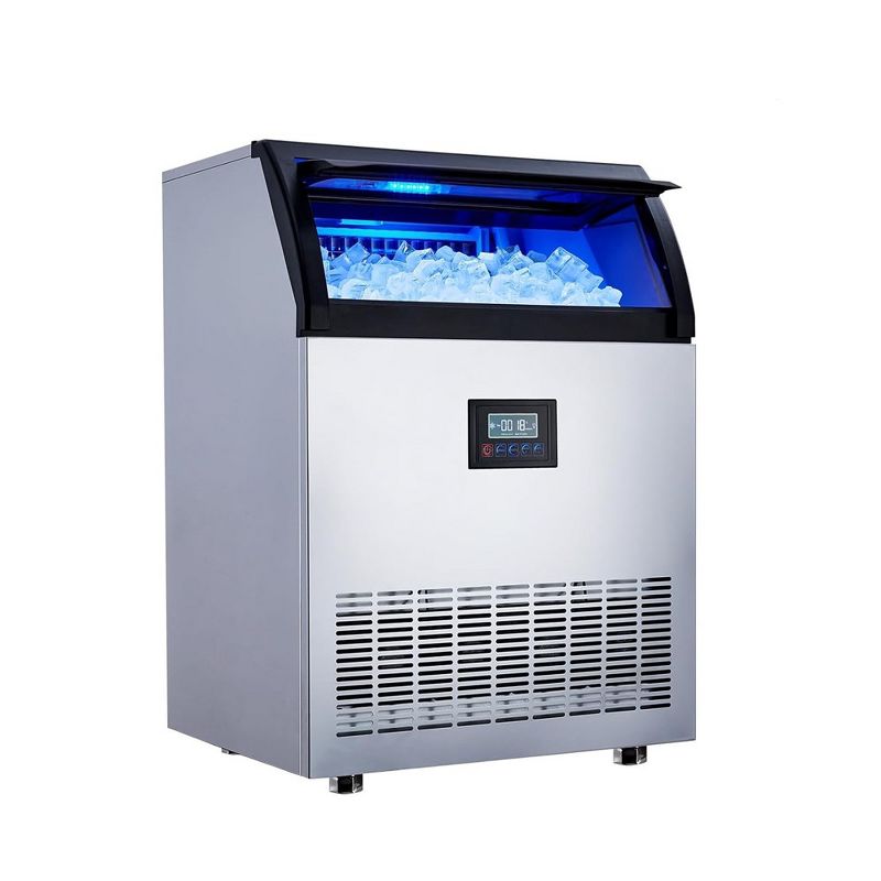 Commercial Ice Maker Machine, 200LB/24H Output, 55LB Storage, 120V/60Hz/420W, Self-Cleaning, 1 of 5