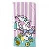 Northwest Hello Kitty Pink Beach Towel 27"x 54"" Wrinkle Free Lint Free Soft Absorbent Tropical Vacation - 2 of 2