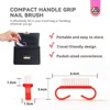 Saviland Pro 15PC Antimicrobial Nail Care System - ErgoGrip Brush & File Kit for Cuticle Cleaning, Shaping & Massage. (Size: 15 Count) - 4 of 4