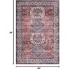Vintage Area Rug Small Entryway Rug Indoor Non-Slip Doormat Washable Stain Resistant Floor Carpet Boho Accent Rug - 2 of 4