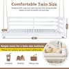 PAGED Porch Swing Country Wooden Outdoor Swing with Rope Construction for Poolside, Garden, Backyard - 3 of 4