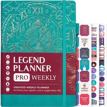 Undated Planner PRO Weekly 7"x10" Viridian Green - Legend Planner