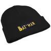 Batman Vintage Logo Knit Beanie for Men and Women, Black - 4 of 4