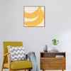 22" x 22" Graphic Banana Fruit II by Moira Hershey Framed Canvas Wall Art Print - Amanti Art: Modern Decor, Polystyrene Frame - 4 of 4