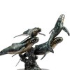 SPI Home Humpback Quartet Sculpture – Brass Ocean-Inspired Marine Life Decor, 18" Tall Whale Family Display - 3 of 3