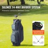 VEVOR Golf Cart Bag with 14 Way Organizer Divider Top, 36” 11 Pockets Premium Nylon Cart Bag, Golf Bags with Handles & Dust Cover & Detachable Straps - 3 of 4