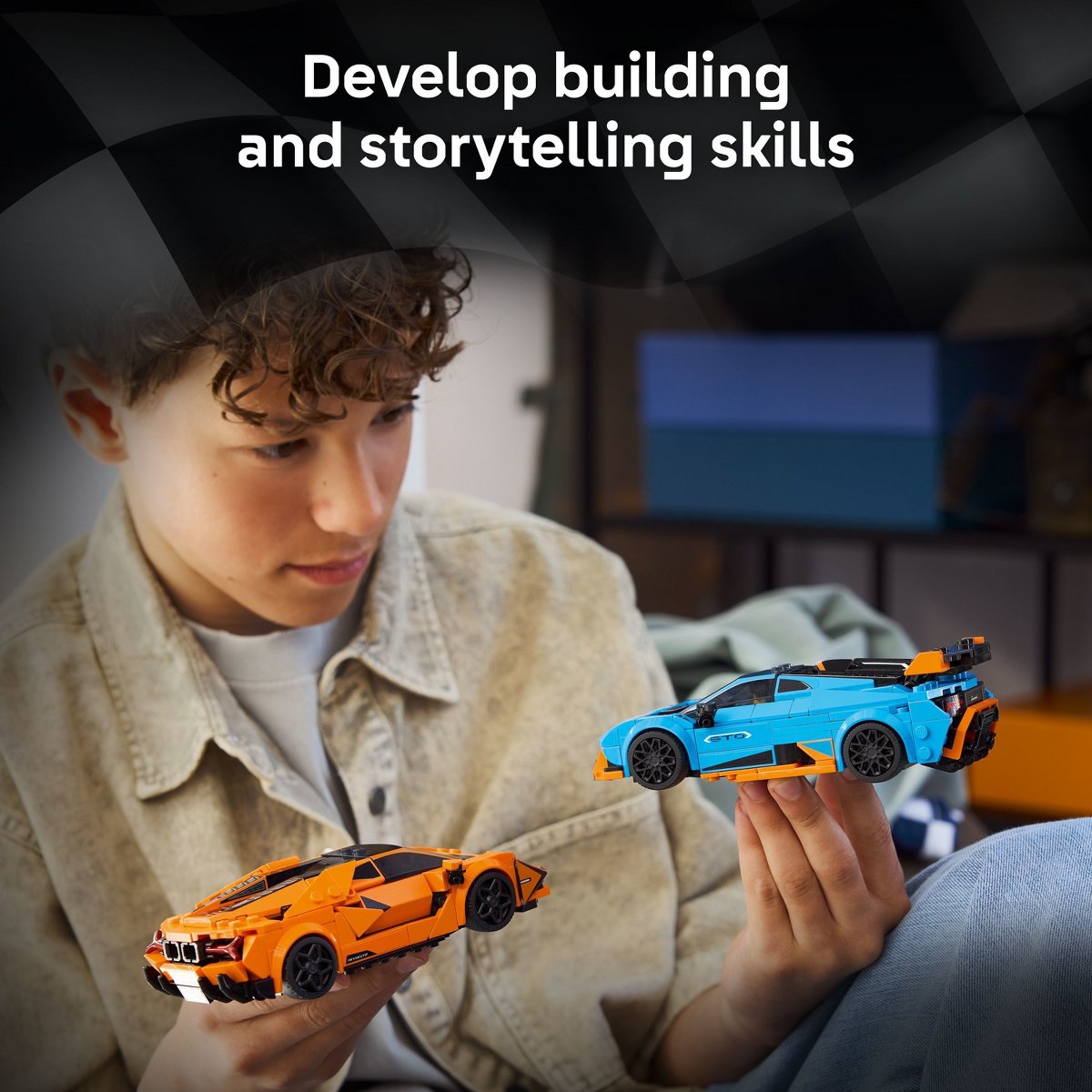 Детские конструкторы LEGO Speed Champions Lamborghini Revuelto & Huracán STO 77238 — фото 4