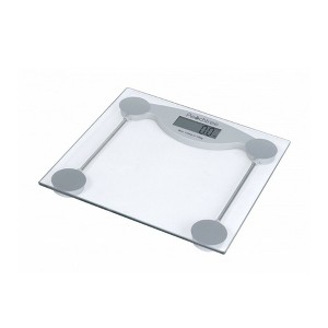 American Weigh Scales Clear Tempered Glass High Precision Digital Large LCD Display Bathroom Body Weight Scale 330LB Capacity - 1 of 4