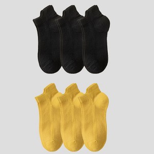 Alilang Women's No Show Socks Classic Thin Mesh Breathable 6pk - 1 of 4
