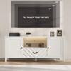TV Stands for Living Room, Entertainment Center with Led Lights, Television Stands for 65 Inch Tv, with 2 Storage and 1 Drawer - 4 of 4