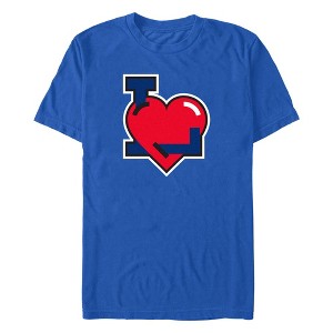Men's NEFF LA Fire Large Heart T-Shirt - 1 of 3
