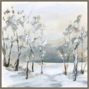 Amanti Art Snowy Winter Trees by Katrina Pete Framed Canvas Wall Art - 1 of 4