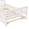 NicBex Twin Bed with Trundle,Wood Platform Bed Frame with Headboard and Footboard for Small Living Space - 4 of 4