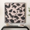 Sidewalk Gravel - 39.5" X 39.5" - Light Taupe/Black - Framed Linen Canvas - WLA2079 - Safavieh - 2 of 4