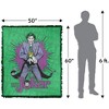 Batman The Joker Burst Blanket 50"x60" Woven Tapestry - 2 of 4