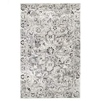 Distressed Traditional Floral Modern Transitional Indoor Area Rug by Blue Nile Mills