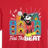 Women's - Disney - Mickey Feel The Beat Cropped Graphic T-Shirt - image 2 of 4