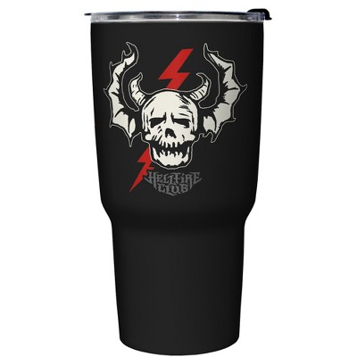 Stranger Things Hellfire Club  Stainless Steel Tumbler w/Lid - Black -