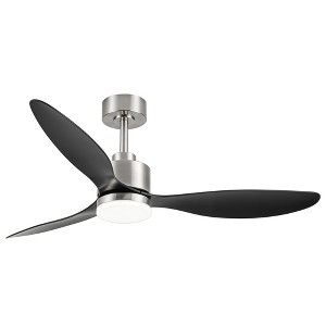 Airsurfer 52-Inch White Ceiling Fan with Remote, Reversible DC Motor, 3 ABS Blades & Color-Changing LED Light - 1 of 4
