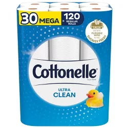 Cottonelle Ultra CleanCare Toilet Paper - 30 Mega Rolls