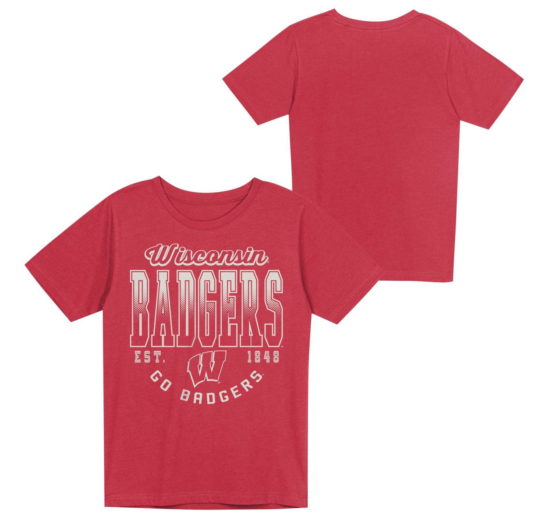 NCAA Wisconsin Badgers Boys' Washed T-Shirt