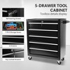 Tool Cart With 7 Organizer Tray Divider Set & Wheels, Large Rolling Tool Box Organizer For Garage, Workshop, Home Crafts - image 3 of 4