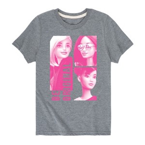Boys' - Barbie - Be Original Squares Short Sleeve Graphic T-Shirt - 1 of 4