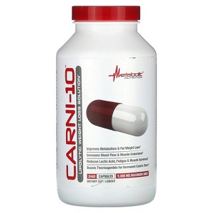 Metabolic Nutrition, Carni-10, Lipolytic Weight Loss Solution, L-Carnitine, Boost Metabolism, Improve Muscle Gain, Premium Quality Amino Acid, - 1 of 4