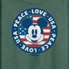 Women's - Disney - Americana Lightweight French Terry Wide Neck Long Sleeve Shirt - 2 of 4
